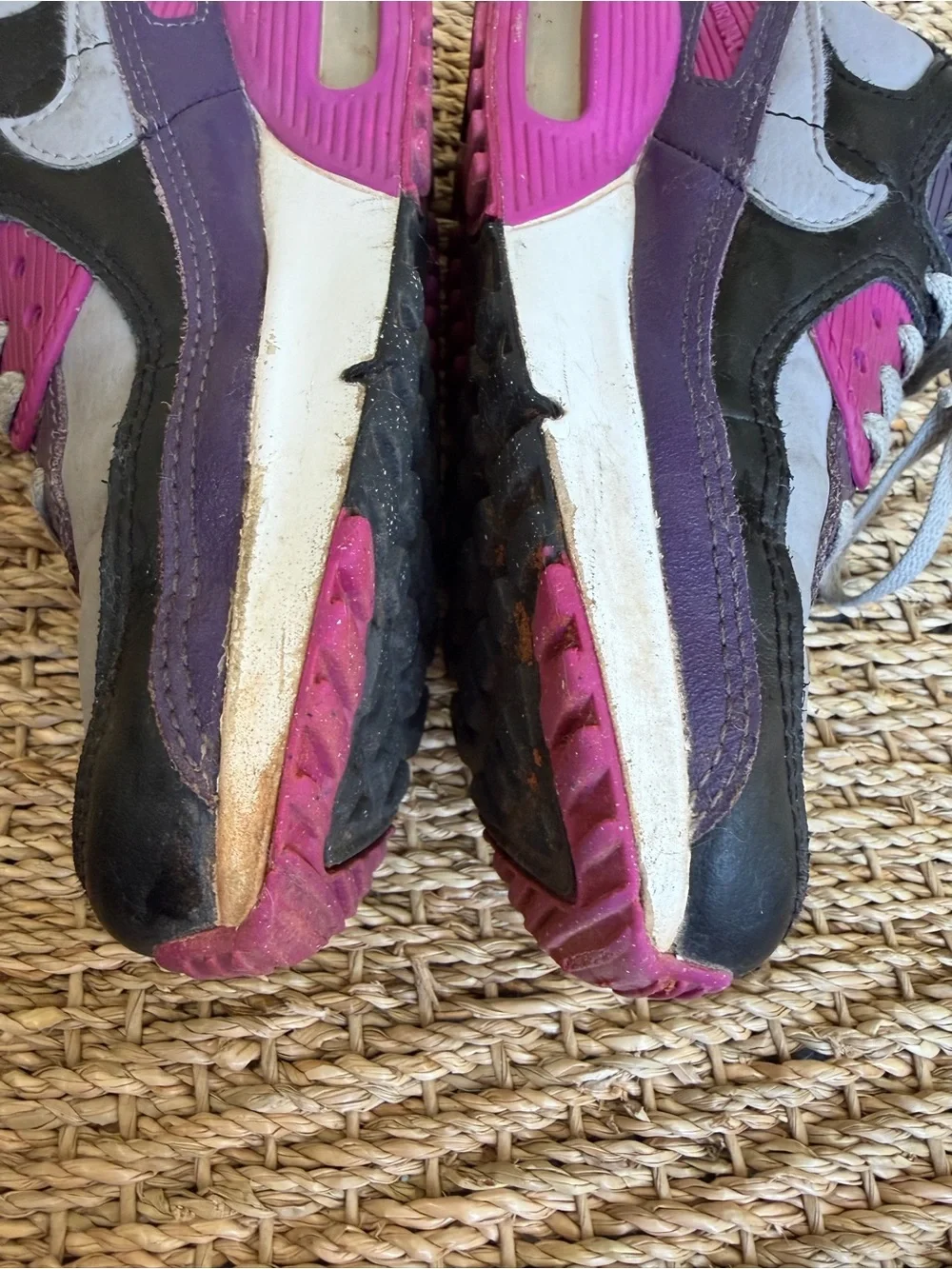 💜👟 Nike Air Max 90 GS “Dark Raisin” Youth Sneakers Size 2Y Big Girls 👟💜